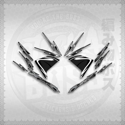 STICKER DECALS for AEROX 155 V1 (AV125LENEMOHO) By STICKABOSS (SOFIE LAMINATED WATERPROOF)