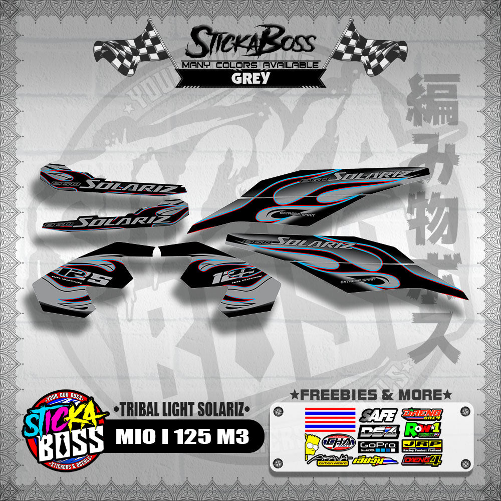 MIO I 125 M3 DECALS ( TRIBAL LIGHT SOLARIZ )【WITH FREEBIES】