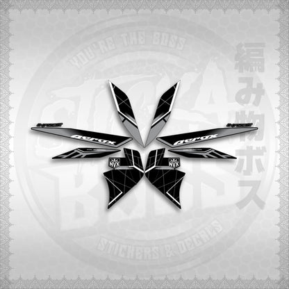 STICKER DECALS for AEROX V2 MALAYSIAN (AV2MAMABO) By STICKABOSS (SOFIE LAMINATED WATERPROOF)