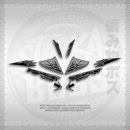 STICKER DECALS for AEROX V3 ALPHA TURBO (AV3HAHO) By STICKABOSS (SOFIE LAMINATED WATERPROOF)
