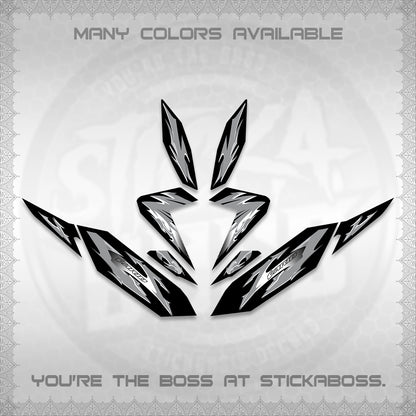 CLICK 125 V4 VARIO DECALS (2026 MODERN TRIBAL DESIGN) STICKER KITS By STICKABOSS