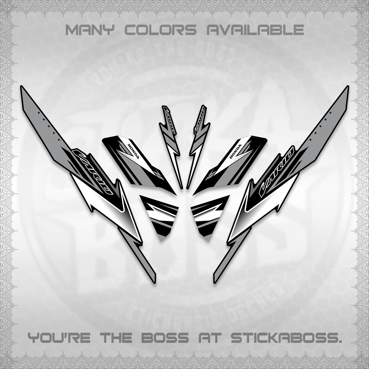 CLICK 125 V3 VARIO DECALS (2023 CUSTOM STYLE 01) STICKER KITS By STICKABOSS