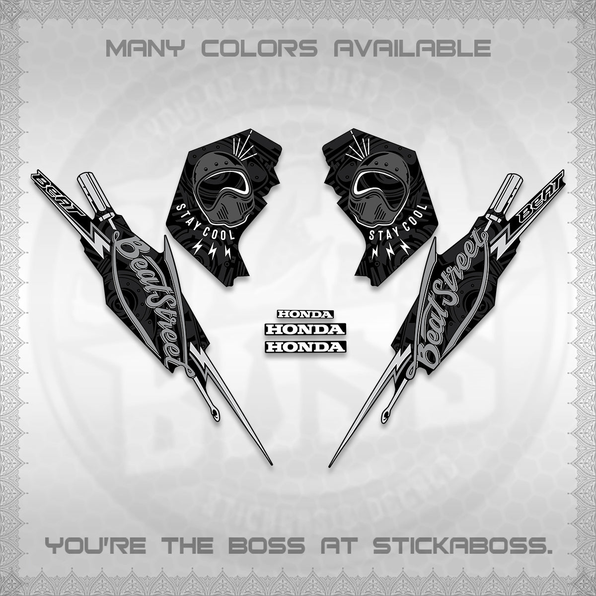 BEAT FI V2 DECALS (2026 BEATSTREET DESIGN) STICKER KITS BY STICKABOSS