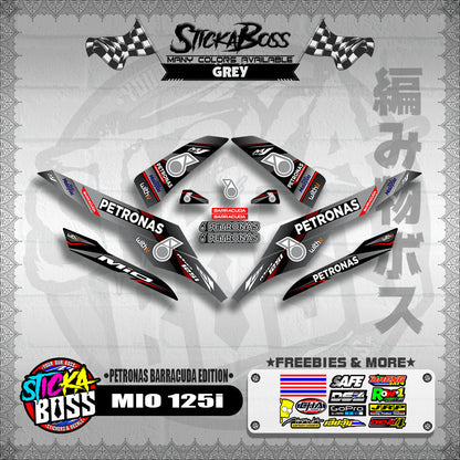 MIO 125i DECALS ( PETRONAS BARRACUDA EDITION )【WITH FREEBIES】
