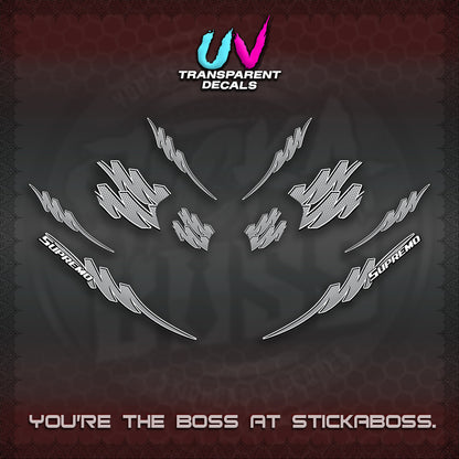 ADV 160 UV TRANSPARENT STRIPING(1 TONE PUTREA VIRDIAN) STICKER DECALS By STICKABOSS