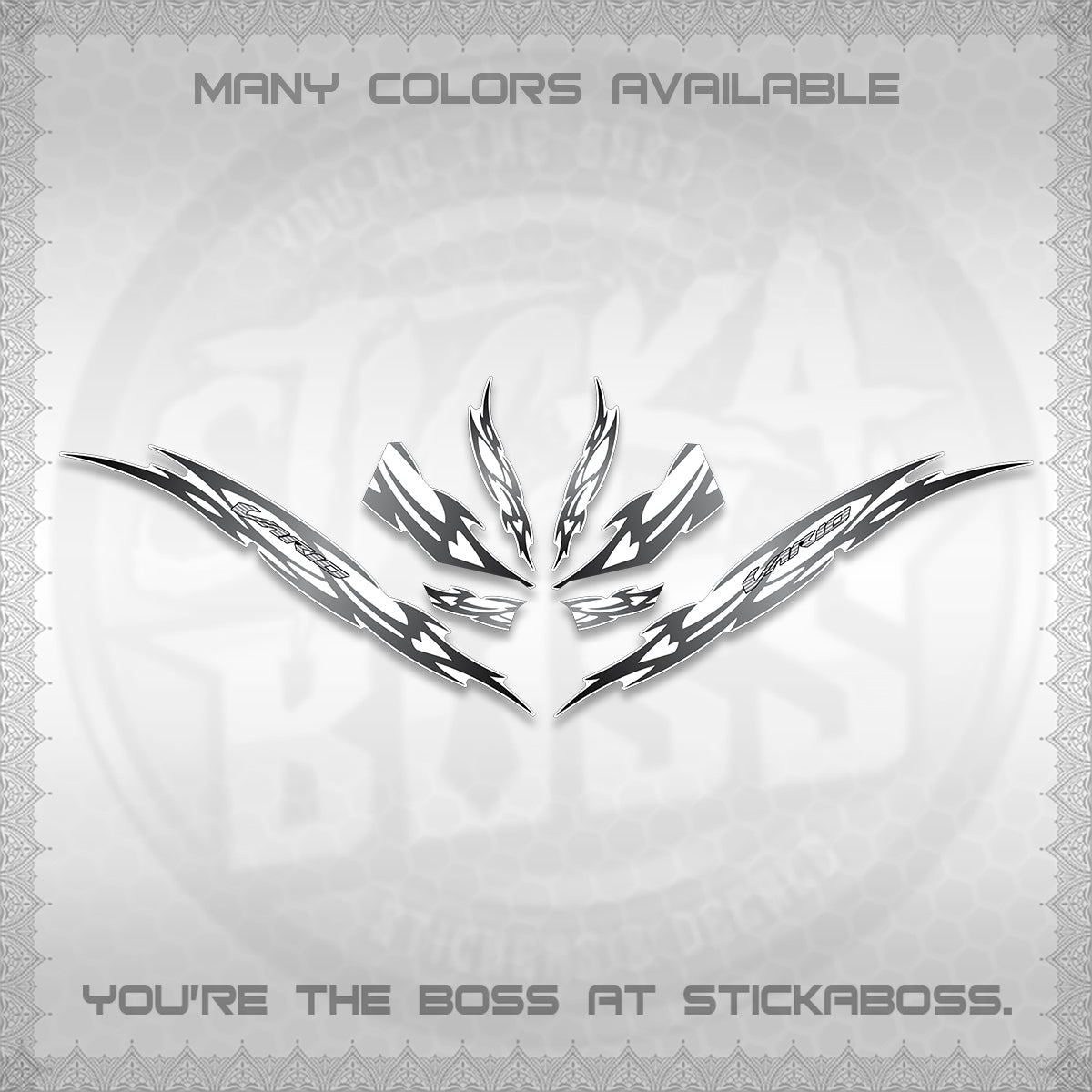 CLICK 125 V3 INDO VARIO FOR WHITE DECALS (2026 NUSANTARA STRIPING) STICKER DECALS By STICKABOSS