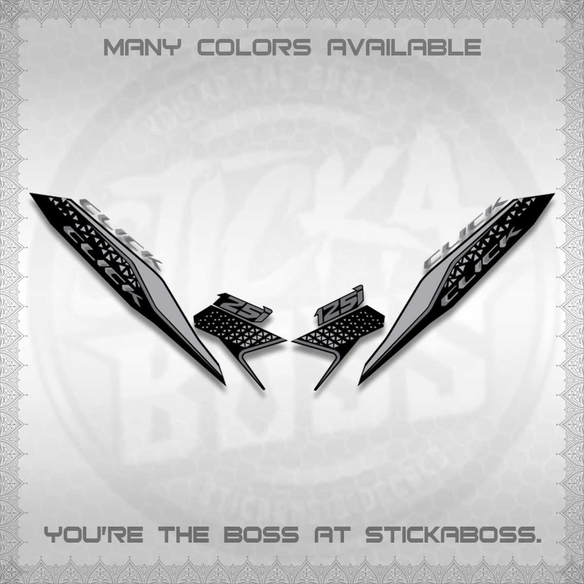 CLICK 125i V3 DECALS(2026 DEKAPAN SEMBILAN DESIGN)STICKER DECALS BY STICKABOSS