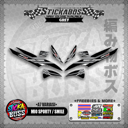 MIO SPORTY / SMILE INDO STICKER DECALS ( A7 VARIASI ) 【WITH FREEBIES】