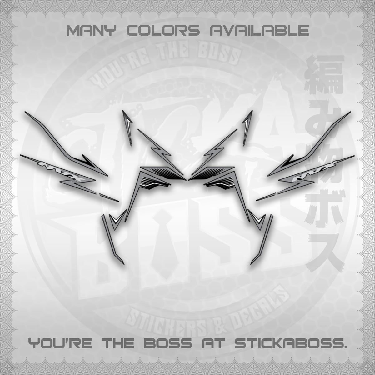 AEROX V3 NVX MALAY DECALS (HIBISCUS MOTIF) STICKER DECALS By STICKABOSS