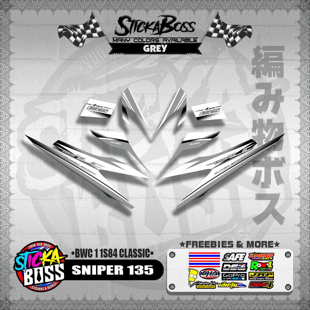 SNIPER 135 DECALS ( BWC 1 1S84 CLASSIC )【WITH FREEBIES】