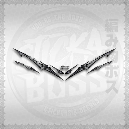 STICKER DECALS for MIO SPORT / MIO 1 (MSPSHEDCL) By STICKABOSS (SOFIE LAMINATED WATERPROOF)