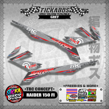 RAIDER 150 FI STICKER DECALS ( TRC CONCEPT SATRIA )【WITH FREEBIES】