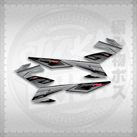 STICKER DECALS for RAIDER 150 FI THAI (RFIGRCUST03) By STICKABOSS (SOFIE LAMINATED WATERPROOF)
