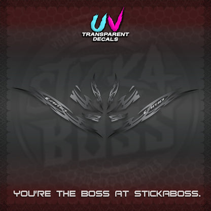 CLICK 125 V3 INDO VARIO UV TRANSPARENT DECALS (2026 NUSANTARA STRIPING) STICKER DECALS By STICKABOSS