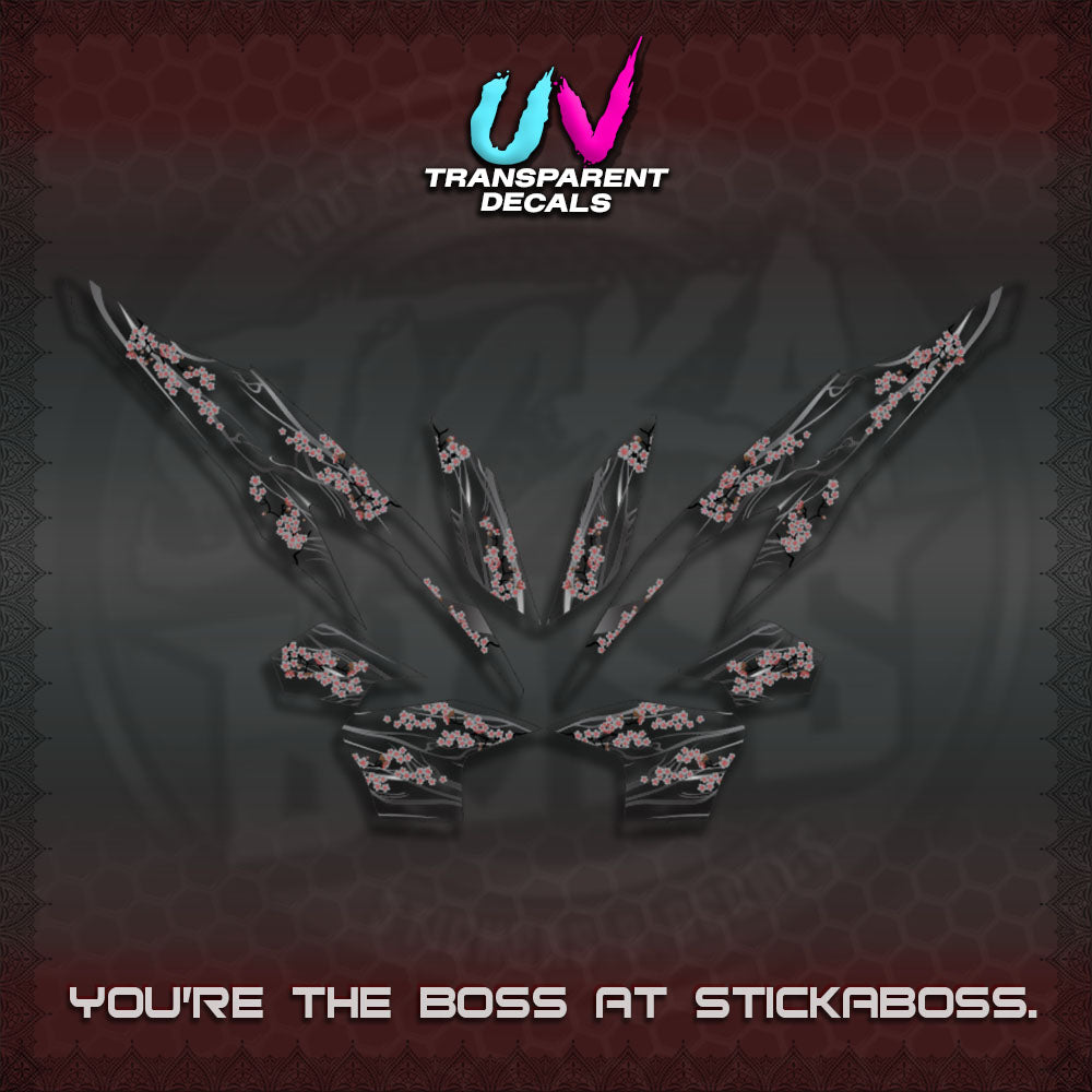 CLICK 125 V2 UV TRANSPARENT DECALS (2026 NEW SAKURA WIND)STICKER DECALS By STICKABOSS
