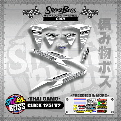 CLICK 125i V2 DECALS ( THAI CAMO )【WITH FREEBIES】
