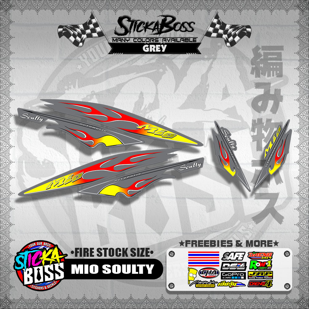 MIO SOULTY DECALS ( FIRE STOCK SIZE )【WITH FREEBIES】