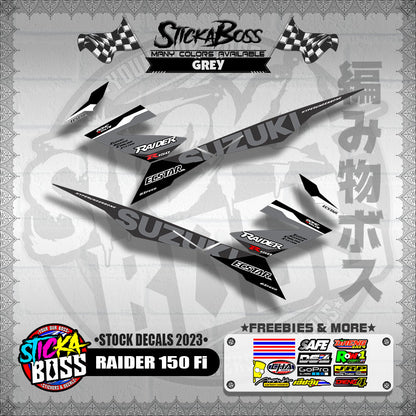 RAIDER 150 Fi ( STOCK DECALS 2023 )【WITH FREEBIES】