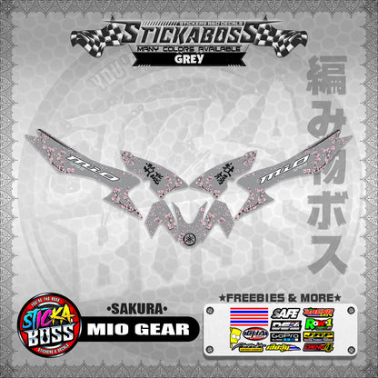 MIO GEAR STICKER DECALS ( SAKURA )【WITH FREEBIES】