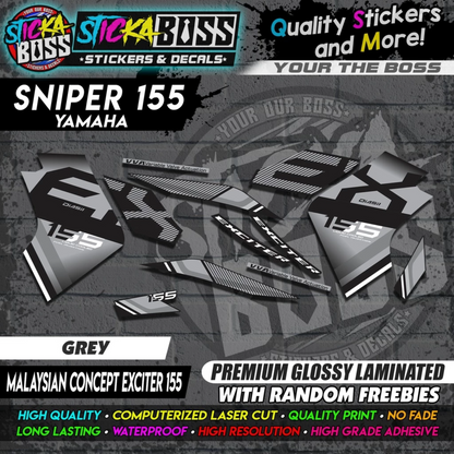 SNIPER 155 New Stock Decals [ MALAYSIAN CONCEPT EXCITER 155 ]