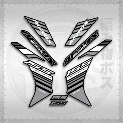 STICKER DECALS for AEROX V3 ALPHA TURBO INDO (AV3BAST) By STICKABOSS (SOFIE LAMINATED WATERPROOF)