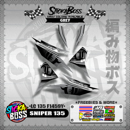 SNIPER 135 DECALS ( LC 135 F1459Y )【WITH FREEBIES】