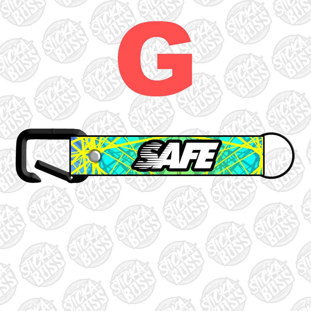 SAFE ABSTRACT KEYCHAIN / KEYHOLDER / KEYLACE (SOLD PER PIECE)