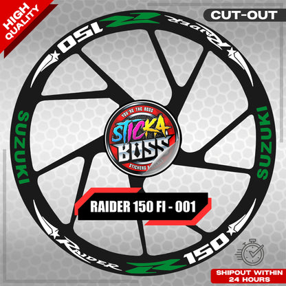 Suzuki Raider R150 Mag Sticker - 001 Star | VINYL WATERPROOF CUT-OUT DECALS
