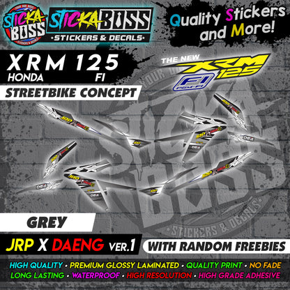 XRM 125 FI Decals - (JRP x DAENG VER.1) [STREET BIKE CONCEPT]【PREMIUM GLOSSY LAMINATED】