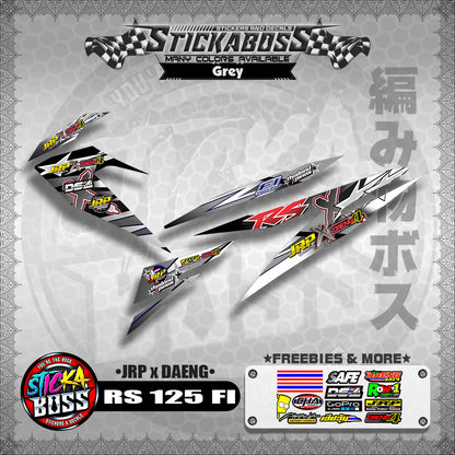 RS 125 FI Decals (JRP x DAENG) [ASSORTED COLORS]【PREMIUM GLOSSY LAMINATED】