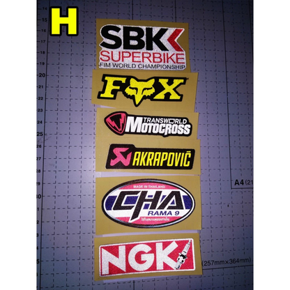 [ Bundle Set ] Mini Reflectorized ( Helmet / Motor / Car / Bike ) Side Strip  Vinyl Stickers