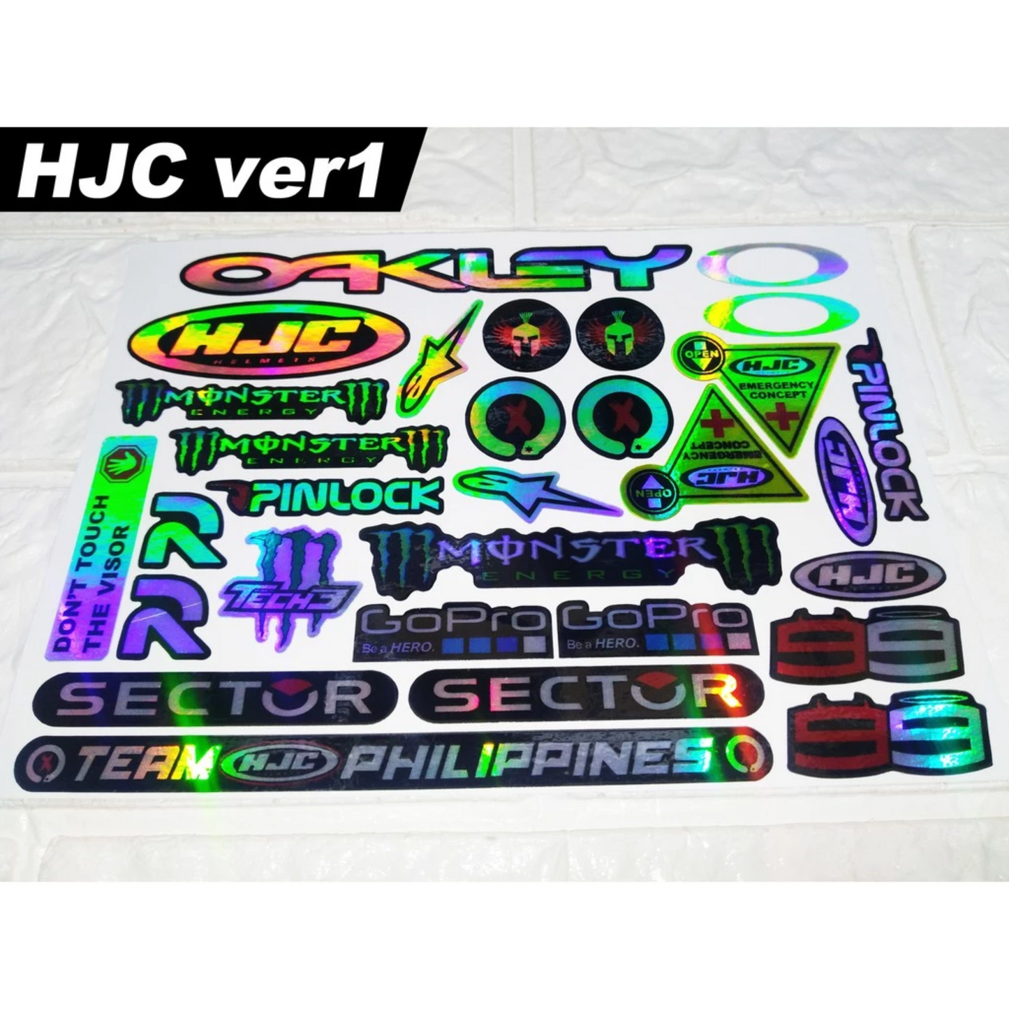 【HOLOGRAM】HELMET VISOR STICKERS【HOLOGRAPHIC】