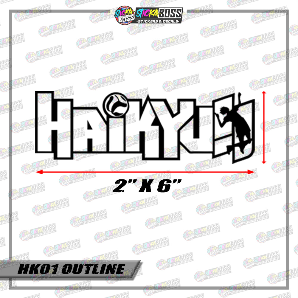 HAIKYUU LOGO ( VINYL CUT-OUT STICKER DECALS )【Stickaboss】