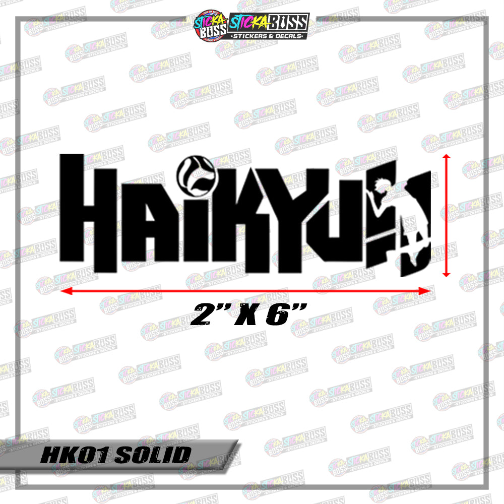 HAIKYUU LOGO ( VINYL CUT-OUT STICKER DECALS )【Stickaboss】