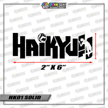 HAIKYUU LOGO ( VINYL CUT-OUT STICKER DECALS )【Stickaboss】