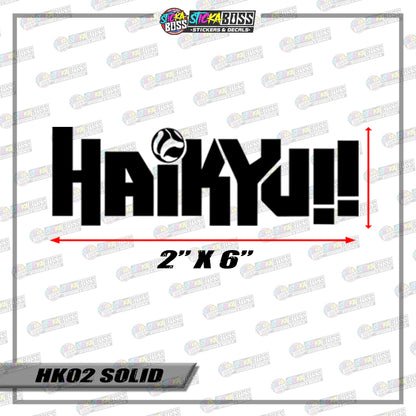 HAIKYUU LOGO ( VINYL CUT-OUT STICKER DECALS )【Stickaboss】