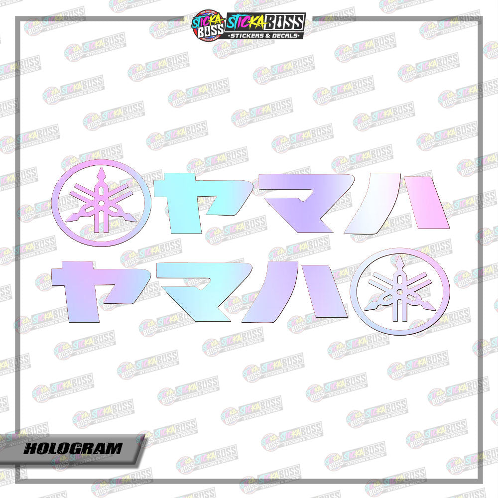 2 JAPANESE YAMAHA ( VINYL CUT-OUT STICKER DECALS )【Stickaboss】