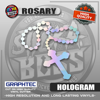 ROSARY | VINYL WATERPROOF CUT-OUT STICKER DECALS【Stickaboss】