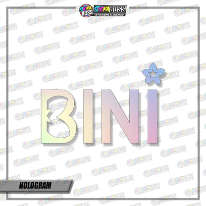BINI LOGO DESIGN003 ( VINYL CUT-OUT STICKER DECALS )【Stickaboss】