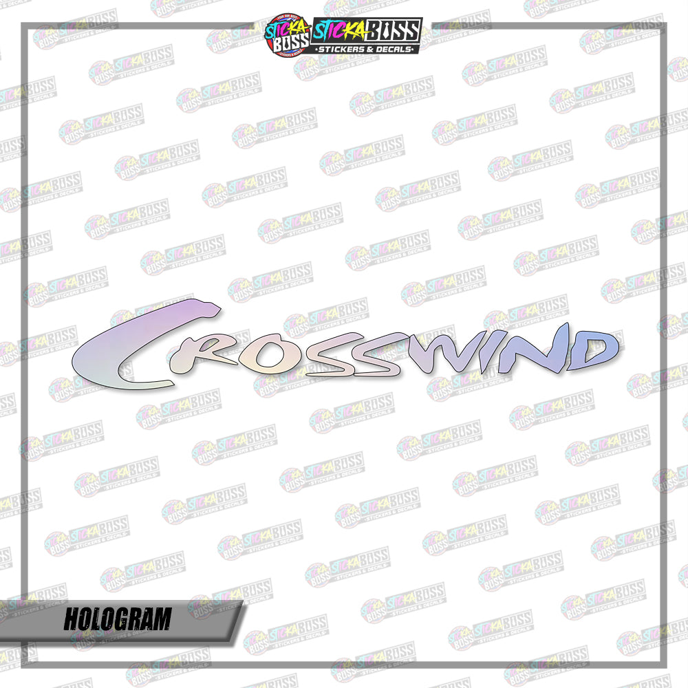 CROSSWIND (VINYL CUT-OUT STICKER DECALS )【Stickaboss】