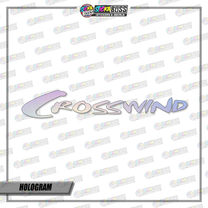CROSSWIND (VINYL CUT-OUT STICKER DECALS )【Stickaboss】