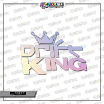JDM DRIFT KING  ( VINYL CUT-OUT STICKER DECALS )【Stickaboss】