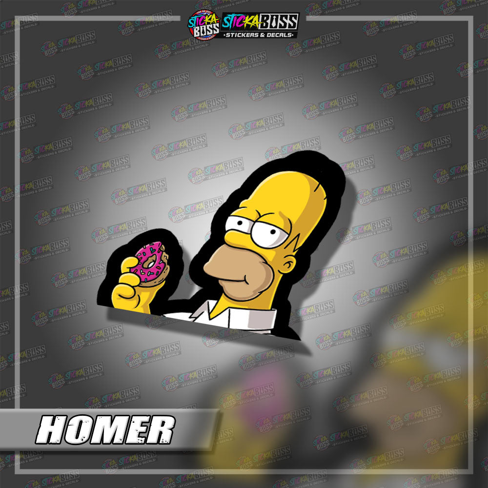 THE SIMPSONS | ANIME PEEKER STICKER【VINYL PRINTED】( LAMINATED / WATERPROOF )