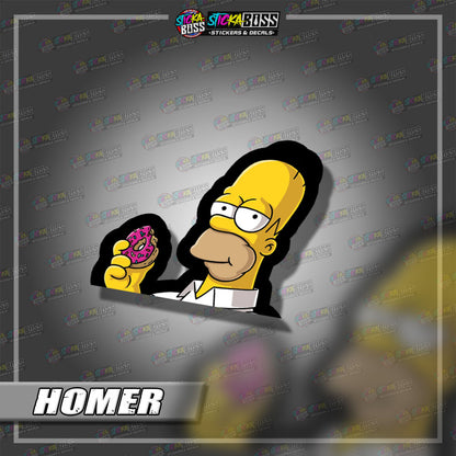 THE SIMPSONS | ANIME PEEKER STICKER【VINYL PRINTED】( LAMINATED / WATERPROOF )