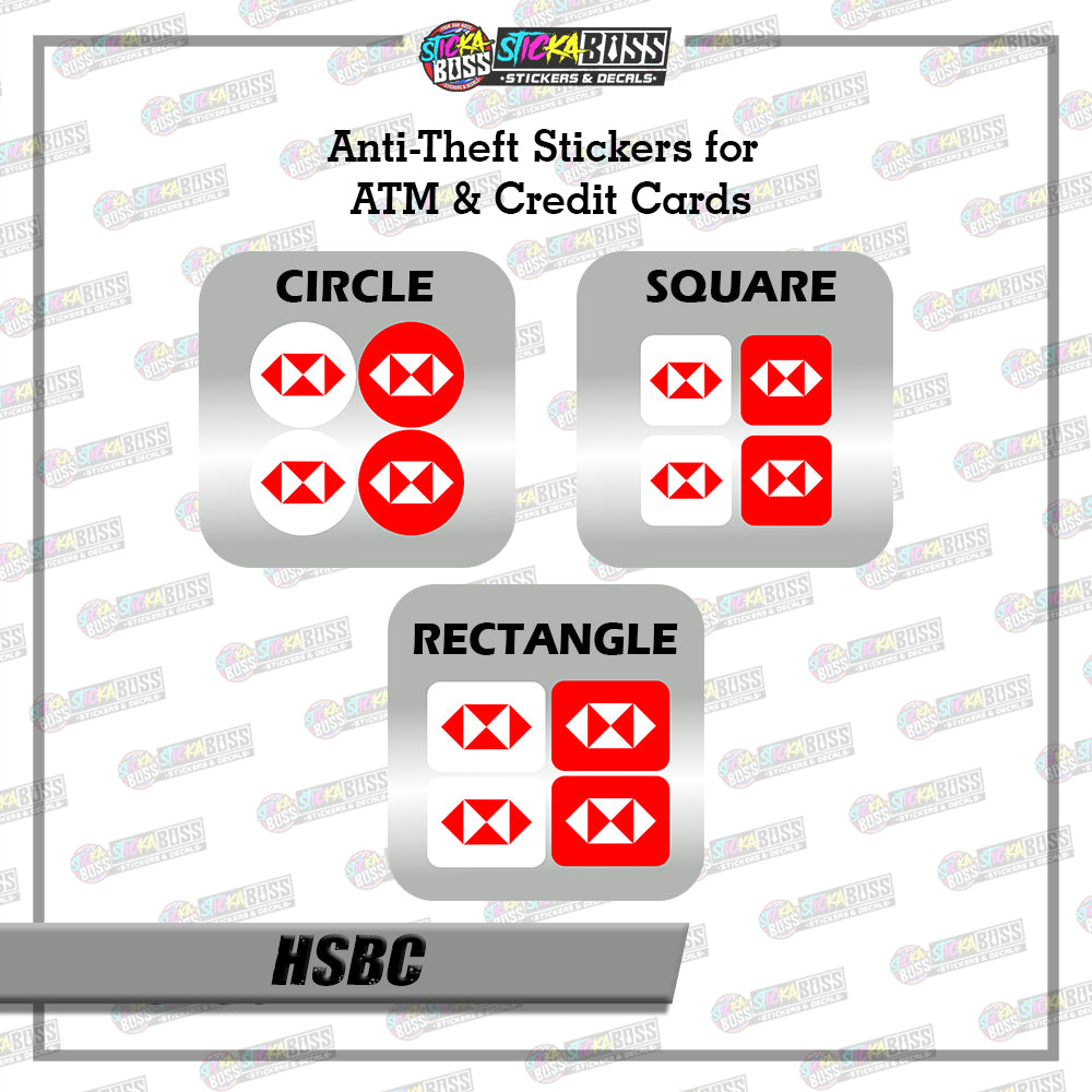 BANK CVV STICKER PART 2 |  4 PCS | ANTI-THEFT STICKER FOR ATM AND DEBIT/CREDIT CARDS【PRINTED】