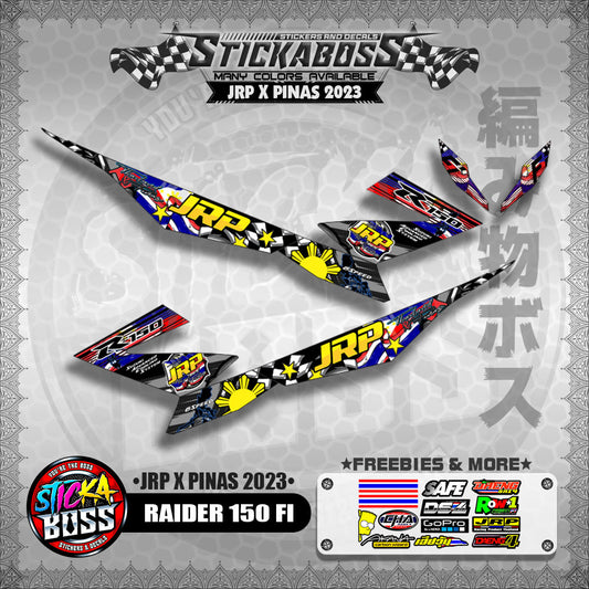 RAIDER 150 FI DECALS ( JRP X PINAS 2023 )【WITH FREEBIES】