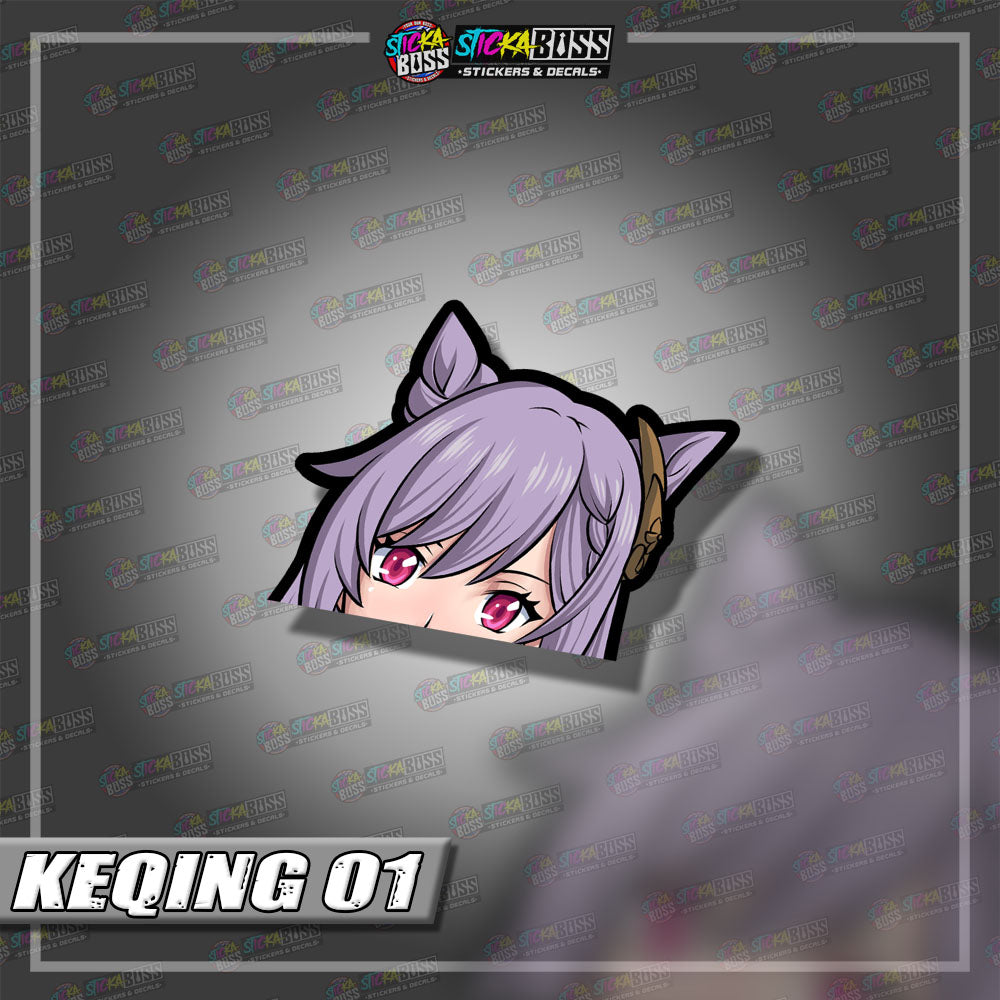 GENSHIN IMPACT | ANIME PEEKER STICKER【VINYL PRINTED】( LAMINATED / WATERPROOF )