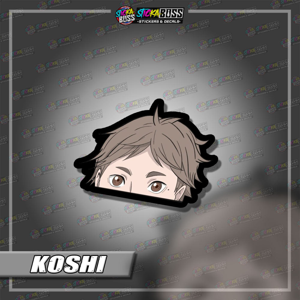 HAIKYUU | ANIME PEEKER STICKER【VINYL PRINTED】( LAMINATED / WATERPROOF )