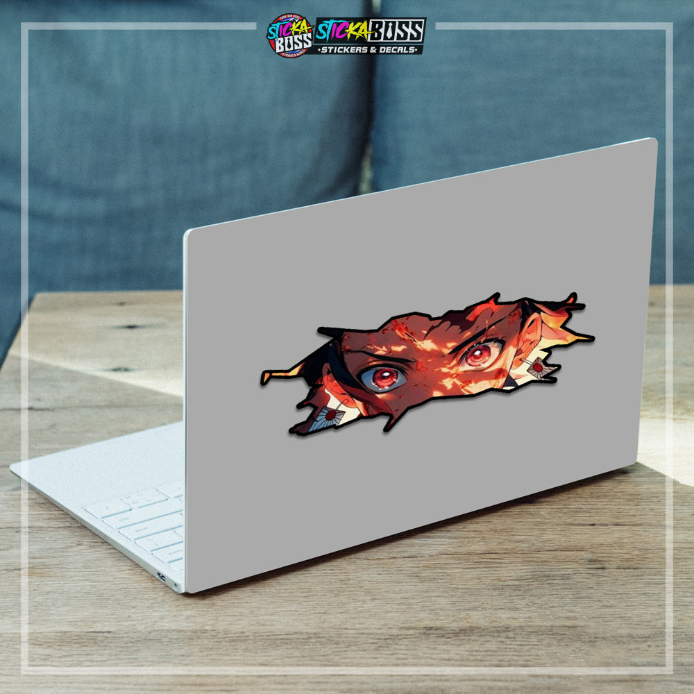 DEMONSLAYER | ANIME SCRATCH STICKER【VINYL PRINTED】( LAMINATED / WATERPROOF )【Stickaboss】
