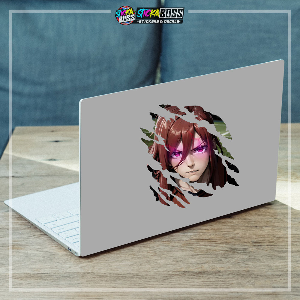 BLUE BLOCK | ANIME SCRATCH STICKER【VINYL PRINTED】( LAMINATED / WATERPROOF )【Stickaboss】